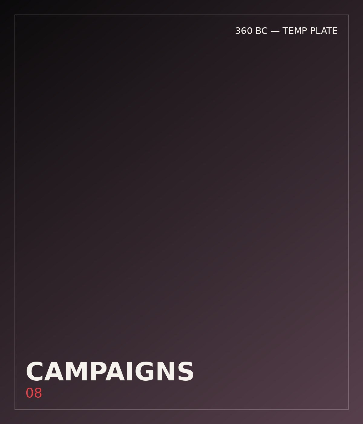 Digital campaigns — placeholder, to be replaced with 360 BC footage